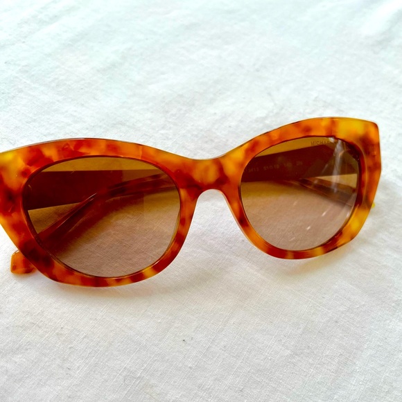 Michael Kors Paloma II Sunglasses Tortoise Front Gold and Tortoise Temples